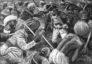 Leading From The Front art by Clive Uptton