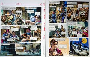 Bribed! From 'The Tharvs' (TWO pages) art by Gerry Wood