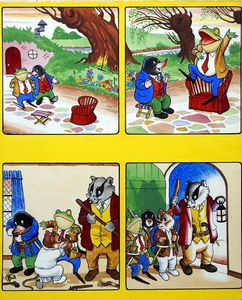 The Wind In The Willows: Night Raid art by Peter Woolcock