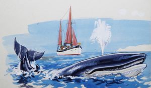Willie's Whale art by John Worsley