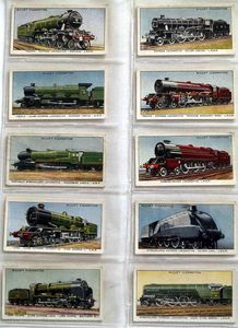 Full Set of 50 Cigarette Cards: Railway Engines (1936) by Various