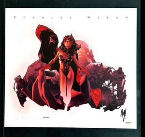 Scarlet Witch art by Adam Hughes