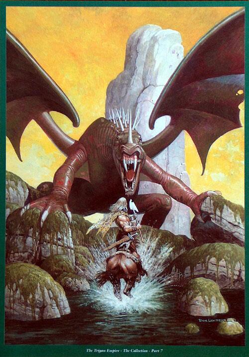 Free Limited Edition Trigan print, The Trigan Empire Volume  7: The Rallu Invasion (Complete Don Lawrence Collection)