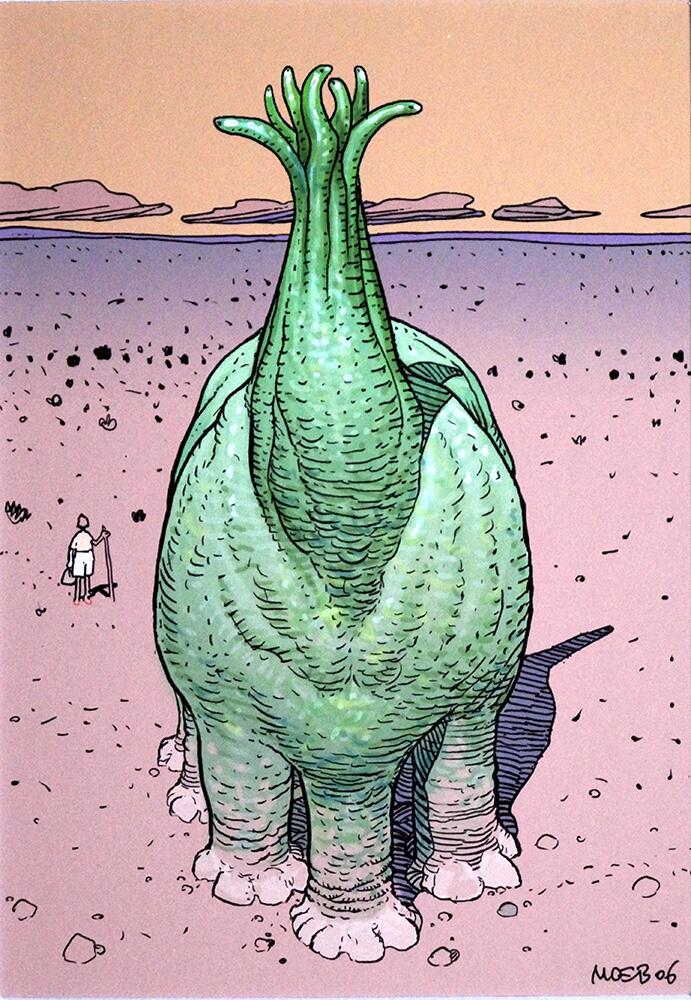 Mars - Octotyr art by Moebius (Jean Giraud)