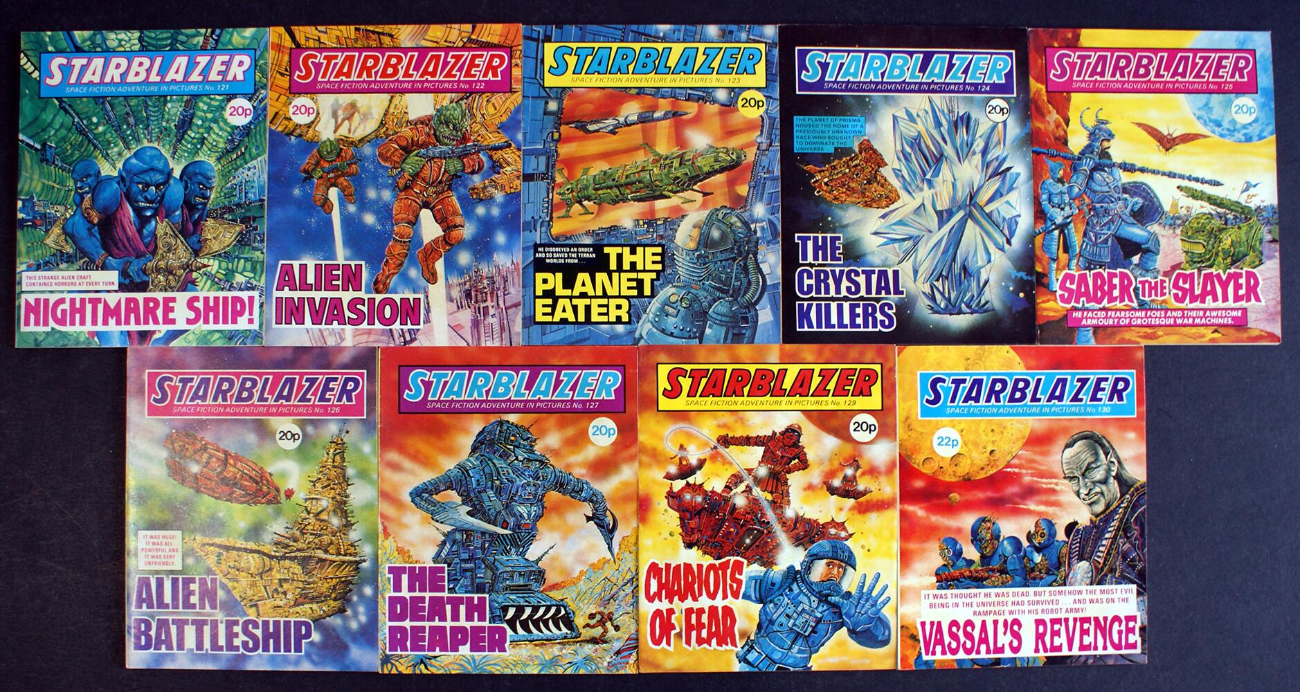 Starblazer: Space Fiction Adventures in Pictures: #121 - #130 (10 issues) by Various