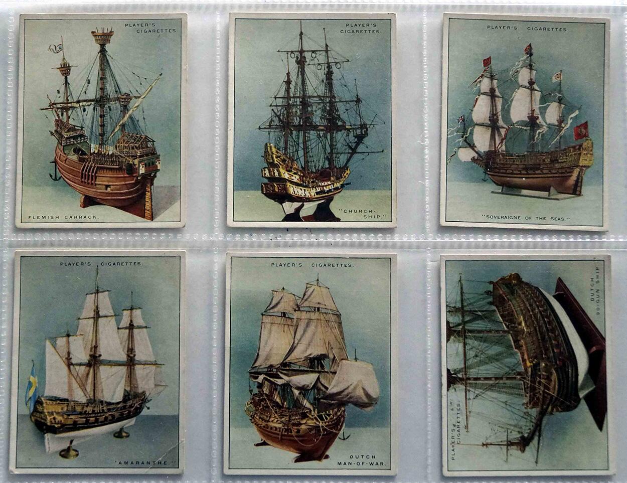 Full Set of 25 Cigarette Cards: Ship Models (1926) by Various