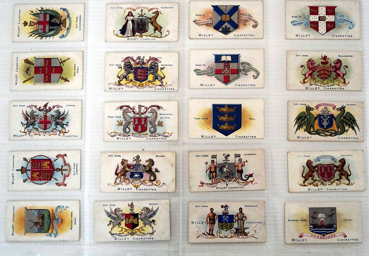 Town & City Arms (Boroughs First Series)  Full set of 50 cards (1904)