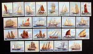 Cigarette Cards: Rigs Of Ships (1929) (25 cards)