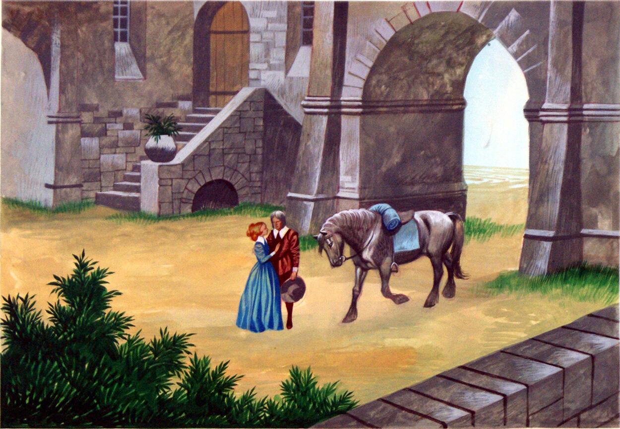 Beauty and the Beast-  Farewell art by Ron Embleton