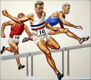 The Magic of the Olympics: Chris Brasher art by Ron Embleton