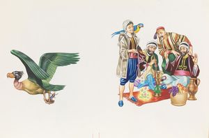 Sinbad the Sailor - Dodo and Coins art by Ron Embleton
