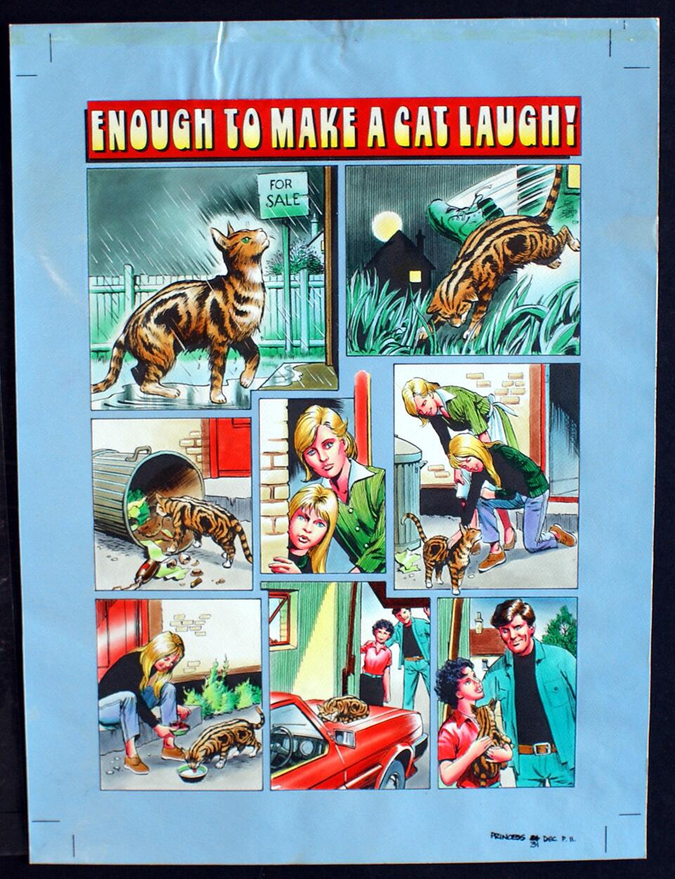 Enough To Make A Cat Laugh! (FOUR Pages) art by 20th Century unidentified artist