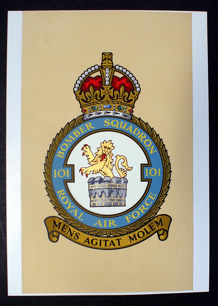 R.A.F. Badge: Bomber Squadron 101 art by 20th Century unidentified artist