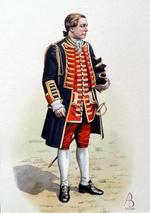 Military Uniforms - Officer, Royal Regiment of Artillery art by Alix Baker