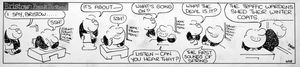 Bristow daily newspaper strip: Ssh! art by Frank Dickens