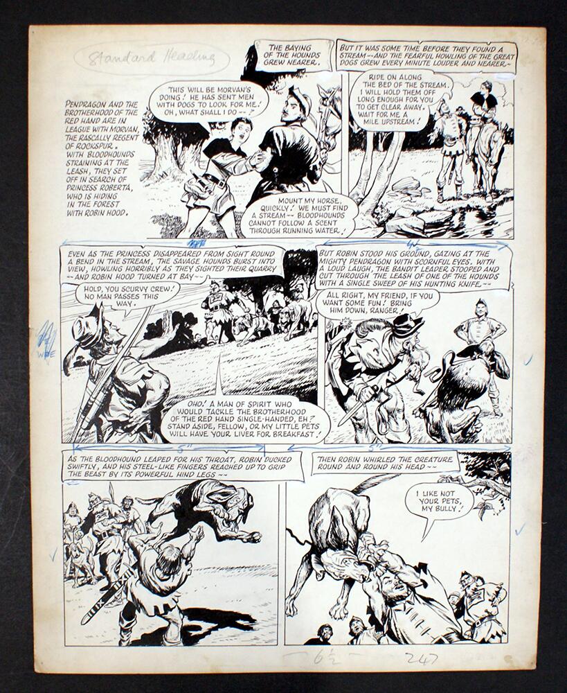 Robin Hood: The Sun: 31st October 1958 art by Cecil Doughty