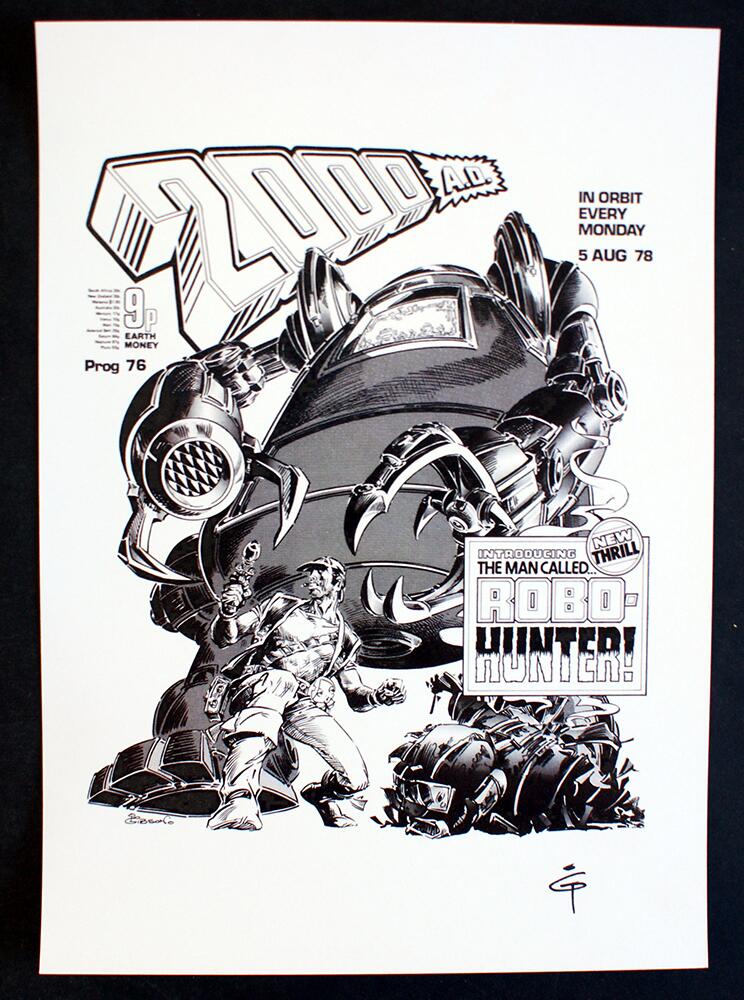 Ian Gibson: Robo-Hunter 1 art by Ian Gibson