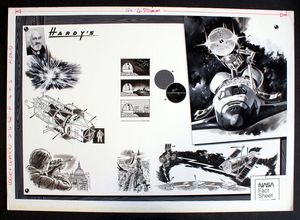 Hardy's Drawing Board: 'The LST' art by Wilf Hardy