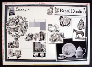 Hardy's Drawing Board: 'Pottery' art by Wilf Hardy