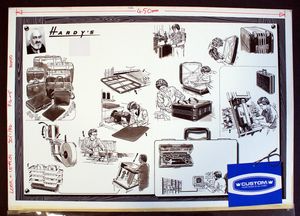 Hardy's Drawing Board: 'Carrying Cases' art by Wilf Hardy