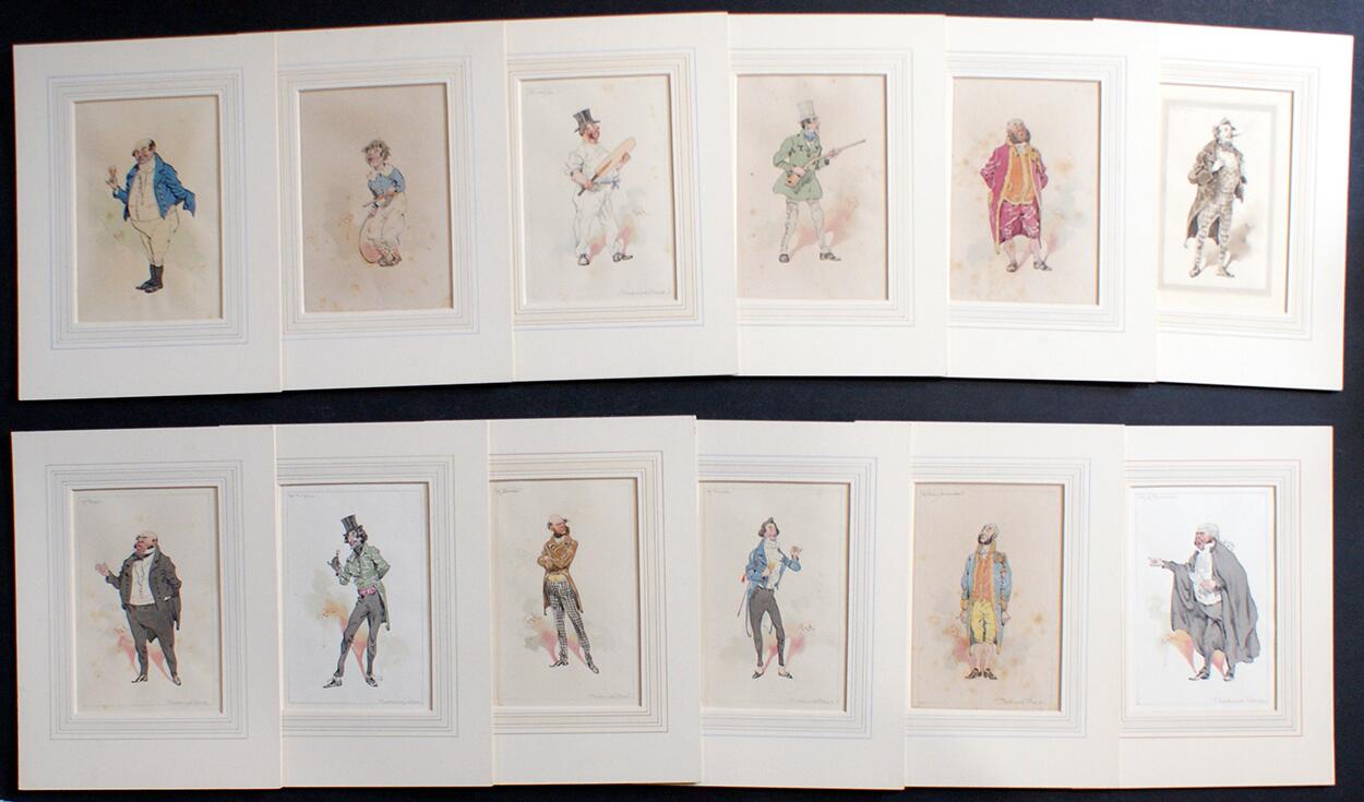 another 12 watercolours art by Joseph Clayton Clark (Kyd)