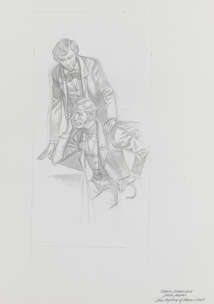 The Mystery of Edwin Drood - Edwin Drood and John Jasper art by Ron Embleton