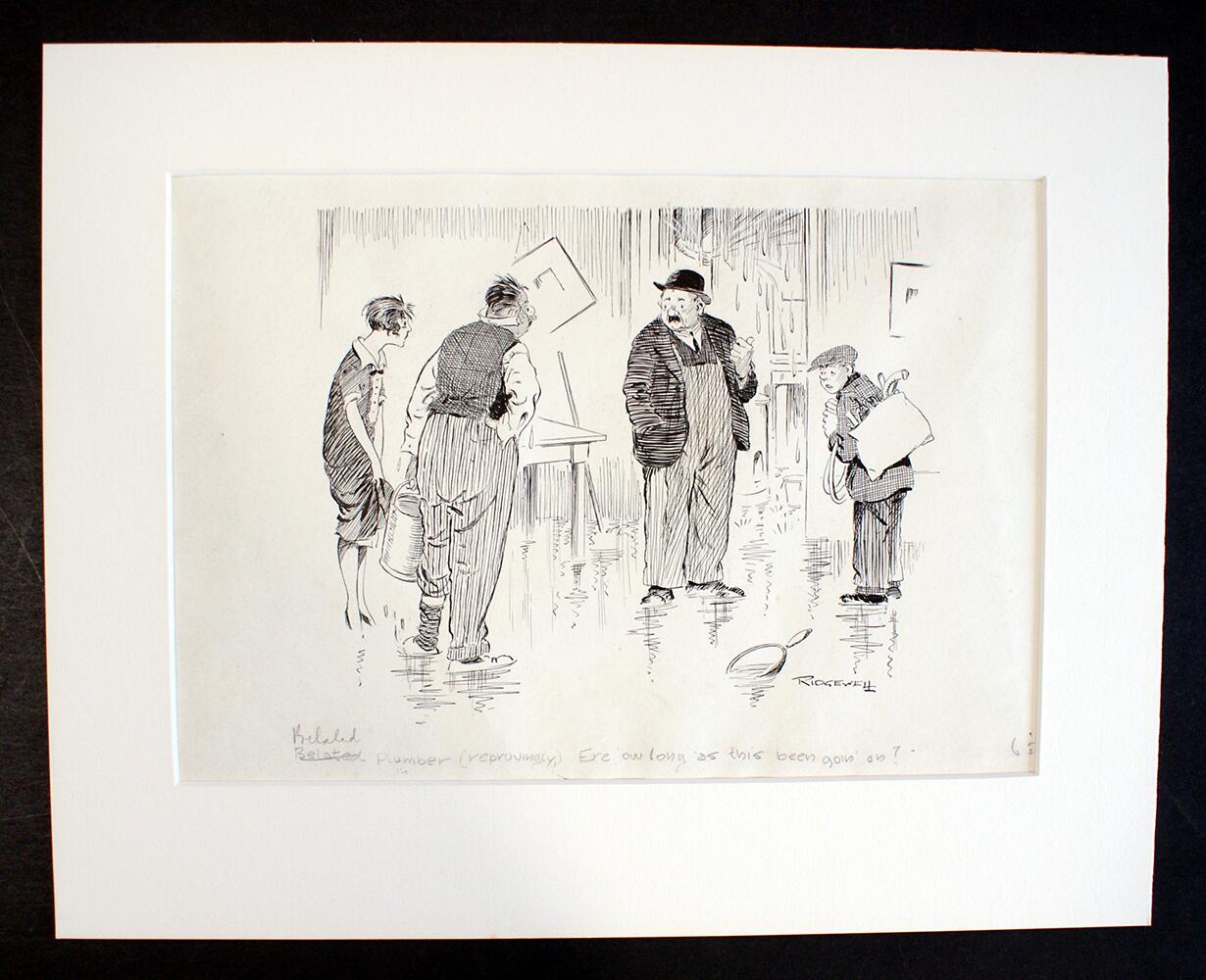 The Belated Plumber art by William Ridgewell