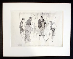 The Belated Plumber art by William Ridgewell