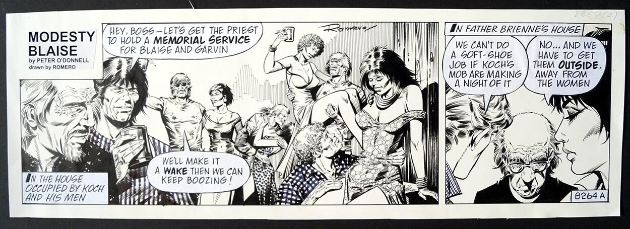 Modesty Blaise Daily Strip #8264A art by Enric Badia Romero