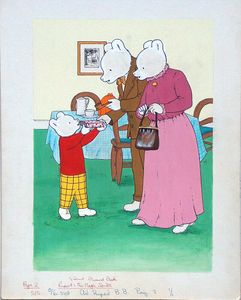 Rupert and His Magic Socks page 2 art by 20th Century unidentified artist