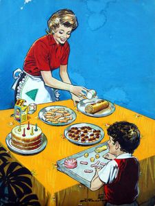 Cakes for the Party art by Jesus Blasco