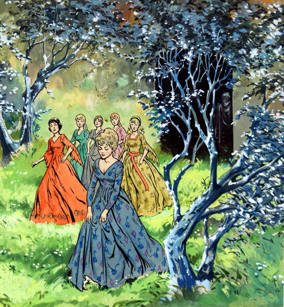 Princesses in the Forest art by Jesus Blasco