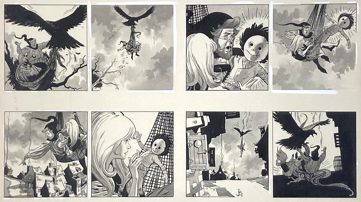 The Magic Doll Instalment 10 - Gino Saves the Day art by John M Burns