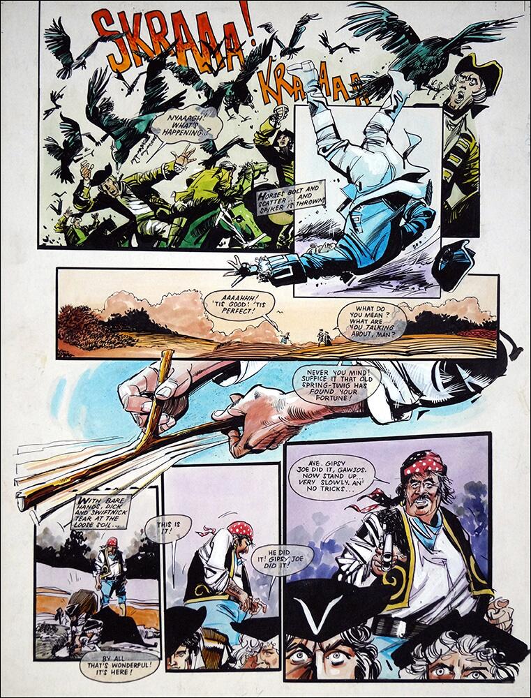 Dick Turpin - Divining Treasure - Crow (TWO pages) art by Martin Asbury