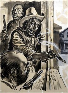 Wild Bill Takes A Hand art by Geoff Campion