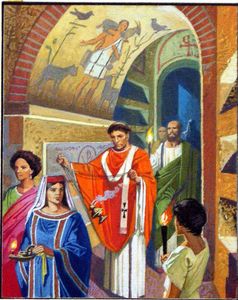 Early Christians in Rome art by Severino Baraldi