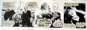 Modesty Blaise daily strip 6462 art by Neville Colvin