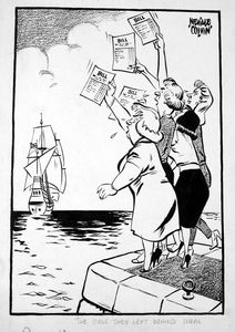Mayflower art by Neville Colvin