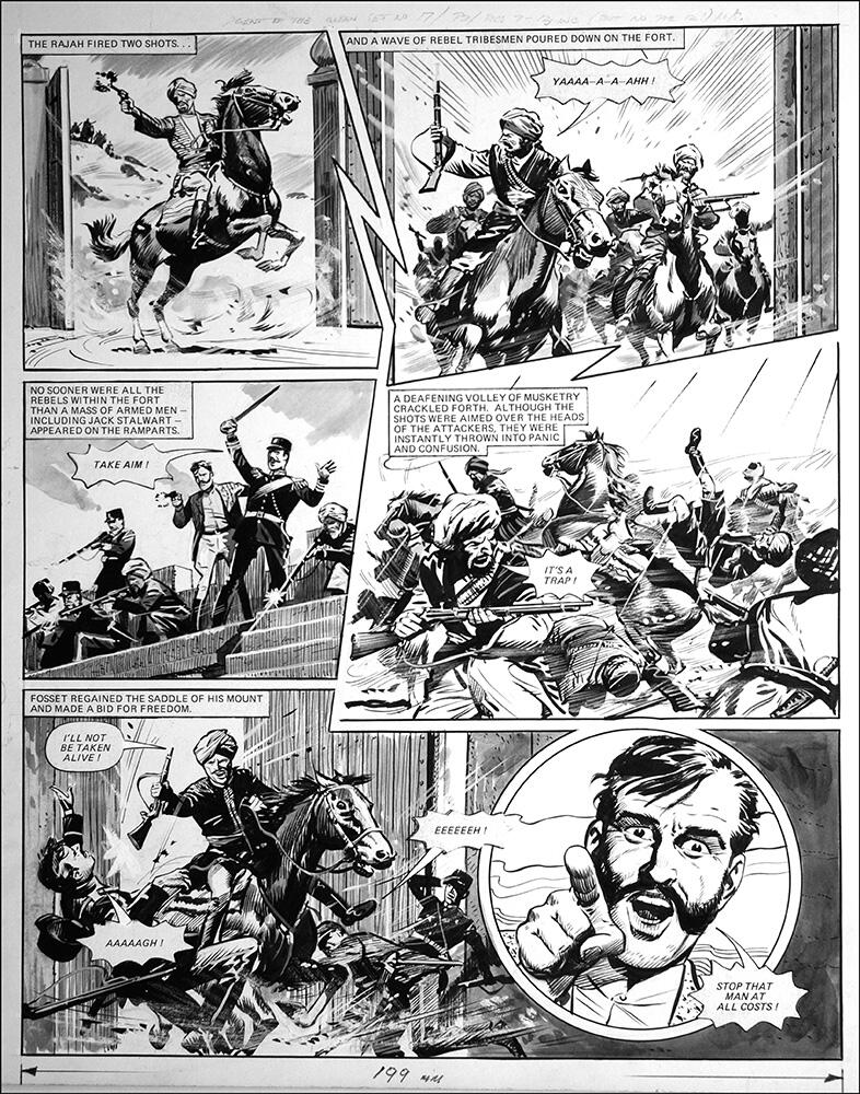 2nd page of episode art by Bill Lacey