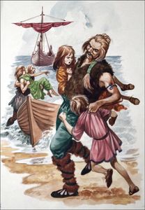 Saint Patrick Kidnapped art by Peter Jackson