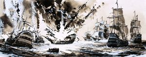 When England Was Shamed At Sea art by Bill Lacey