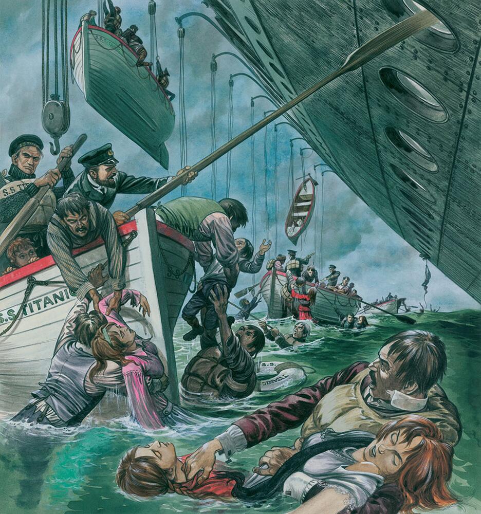 The Sinking of the Titanic art by Peter Jackson