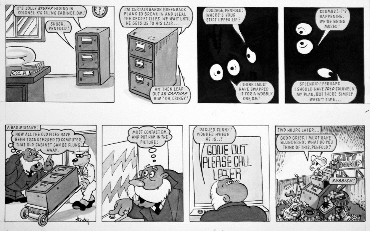 Danger Mouse: In The Dark art by Andy Lanning