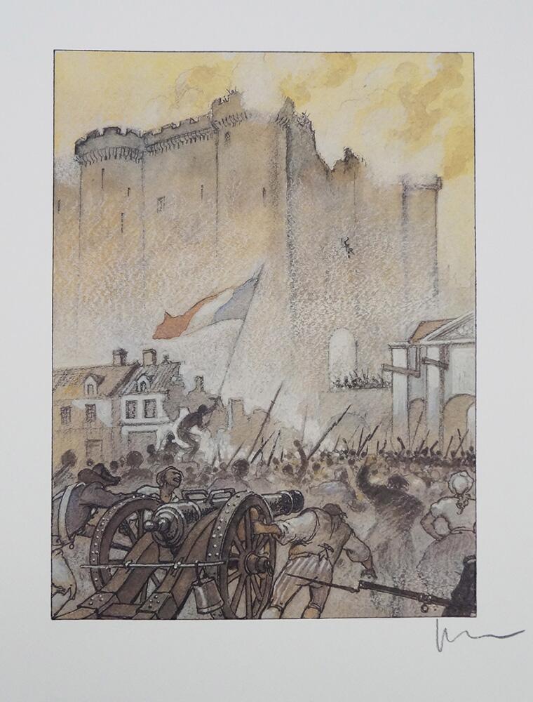 La Bastille: 14th July 1789 art by Milo Manara