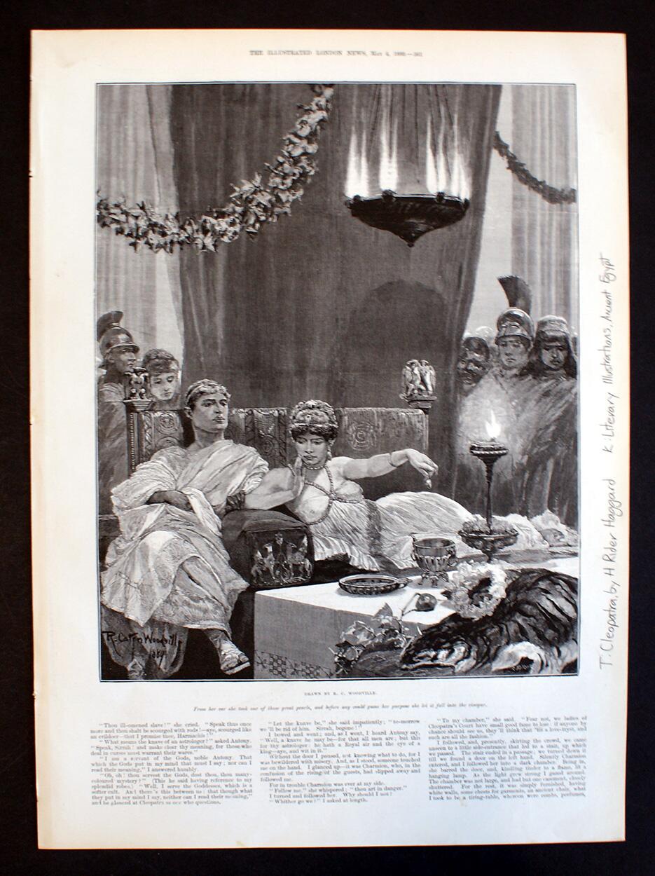 Cleopatra: Pearls in the Vinegar art by Richard Caton Woodville Jr
