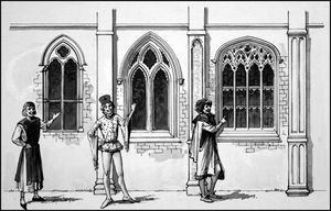 Three Types of English Gothic Architecture art by Ralph Bruce