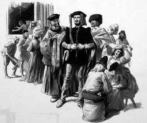 How William Caxton Brought the Printing Press to England art by Ralph Bruce