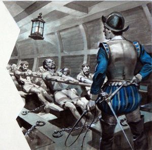 Galley Slaves art by James E McConnell