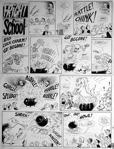 Fright School - Cooking Pot art by Reg Parlett