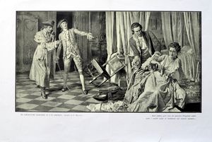 Scena Illustrata - Pergolesi art by Fortunino Matania